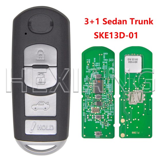 2014-2018 Mazda / 4-Button Smart Key / PN: GJY9-67-5DY / WAZSKE13D01 WAZSKE13D02 (RSK-MAZ-D1T)